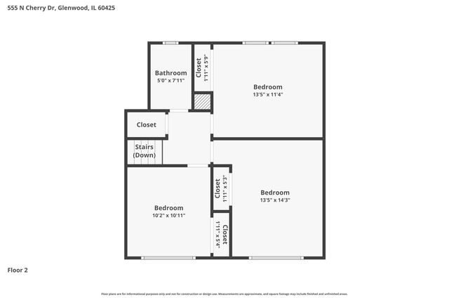 555 N Cherry Drive, Glenwood, IL 60425