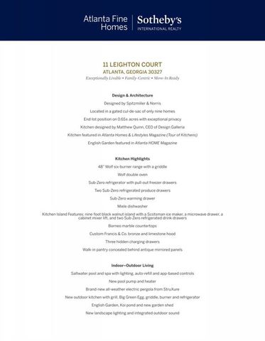 11 Leighton Court, Sandy Springs, GA 30327