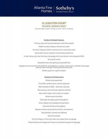 11 Leighton Court, Sandy Springs, GA 30327