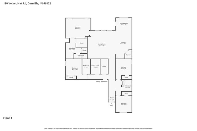 180 Velvet Hat Road, Danville, IN 46122