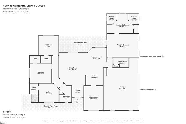 1019 Bannister Road, Starr, SC 29684