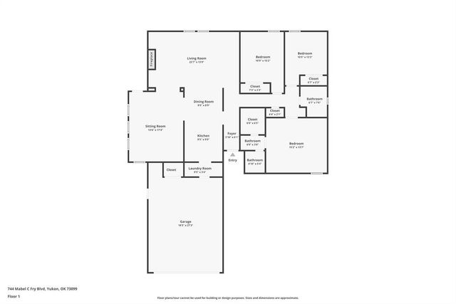 744 Mabel C Fry Boulevard, Yukon, OK 73099