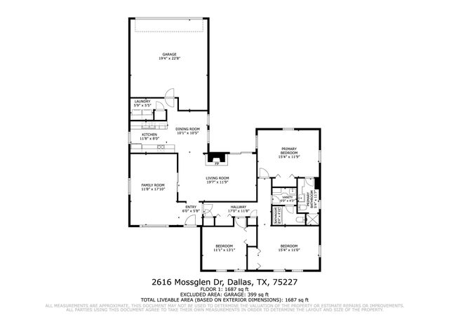 2616 Mossglen Drive, Dallas, TX 75227
