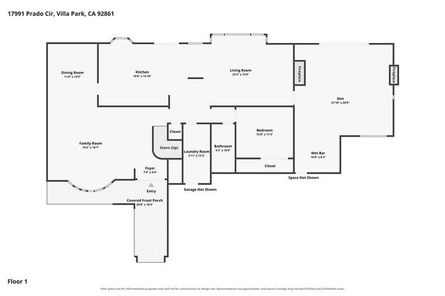 17991 Prado Circle, Villa Park, CA 92861