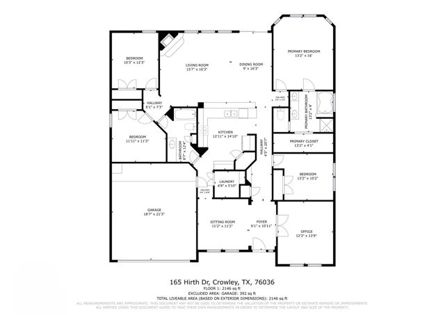 165 Hirth Drive, Crowley, TX 76036