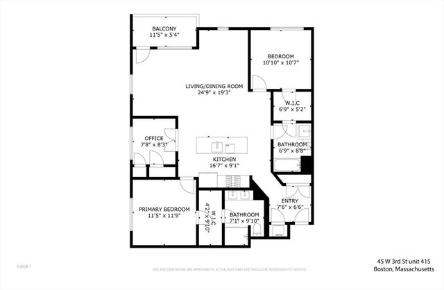 45 W 3rd St 415, Boston, MA 02127