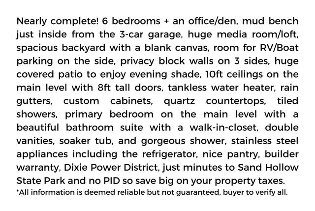 4848 W 2820 S, Hurricane, UT 84737