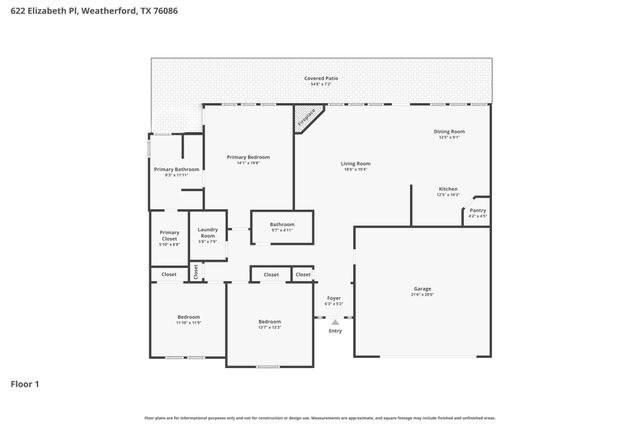 622 Elizabeth Place, Weatherford, TX 76086