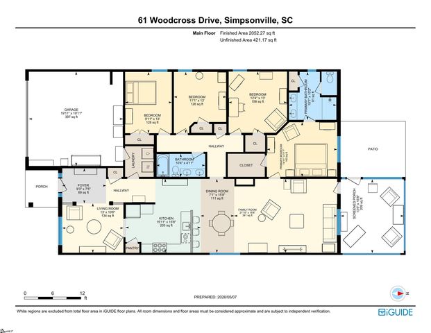 61 Woodcross Drive, Simpsonville, SC 29681