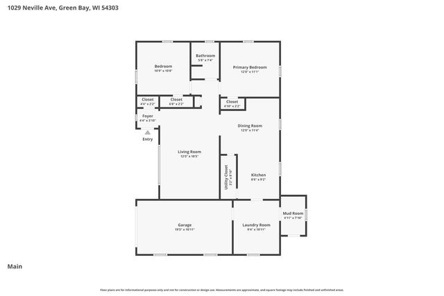 1029 NEVILLE AVENUE, Green Bay, WI 54303