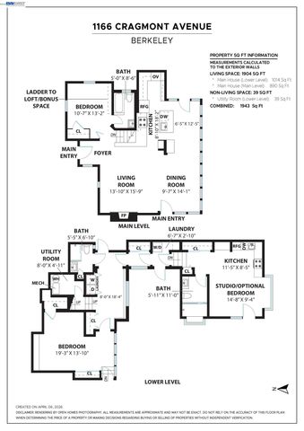 1166 CRAGMONT AVENUE, Berkeley, CA 94708
