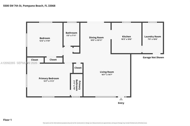 5500 SW 7th Street, Margate, FL 33068