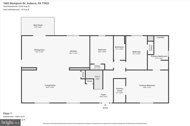 1665 WAMPUM DR, Auburn, PA 17922