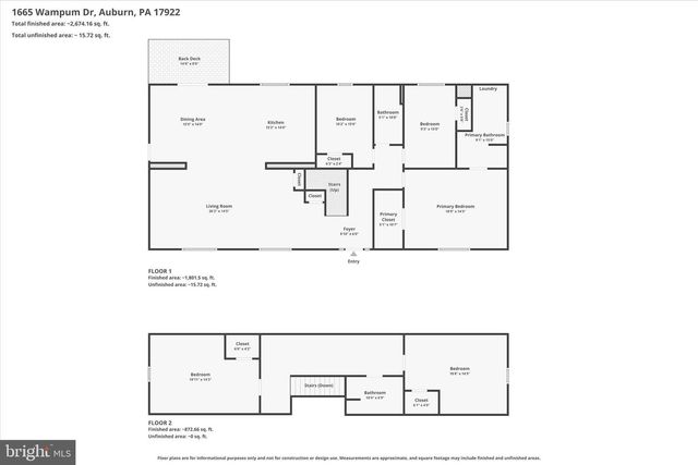 1665 WAMPUM DR, Auburn, PA 17922