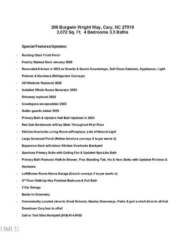 306 Burgwin Wright Way, Cary, NC 27519