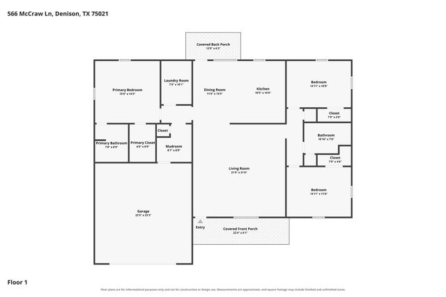 566 Mccraw Lane, Denison, TX 75021