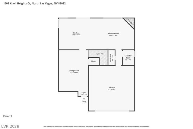 1605 Knoll Heights Court, North Las Vegas, NV 89032