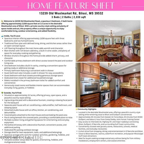 13239 Old Woolmarket Road, Biloxi, MS 39532