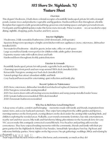 103 Shore Drive, Highlands, NJ 07732