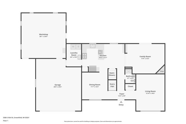 5360 S 43rd STREET, Greenfield, WI 53220