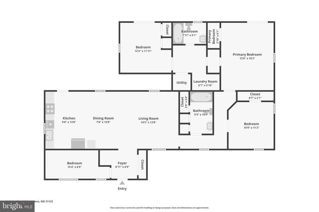 1110 BRADLEY ROAD, Pasadena, MD 21122