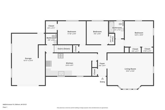 N6836 Avataia TRAIL, Elkhorn, WI 53121