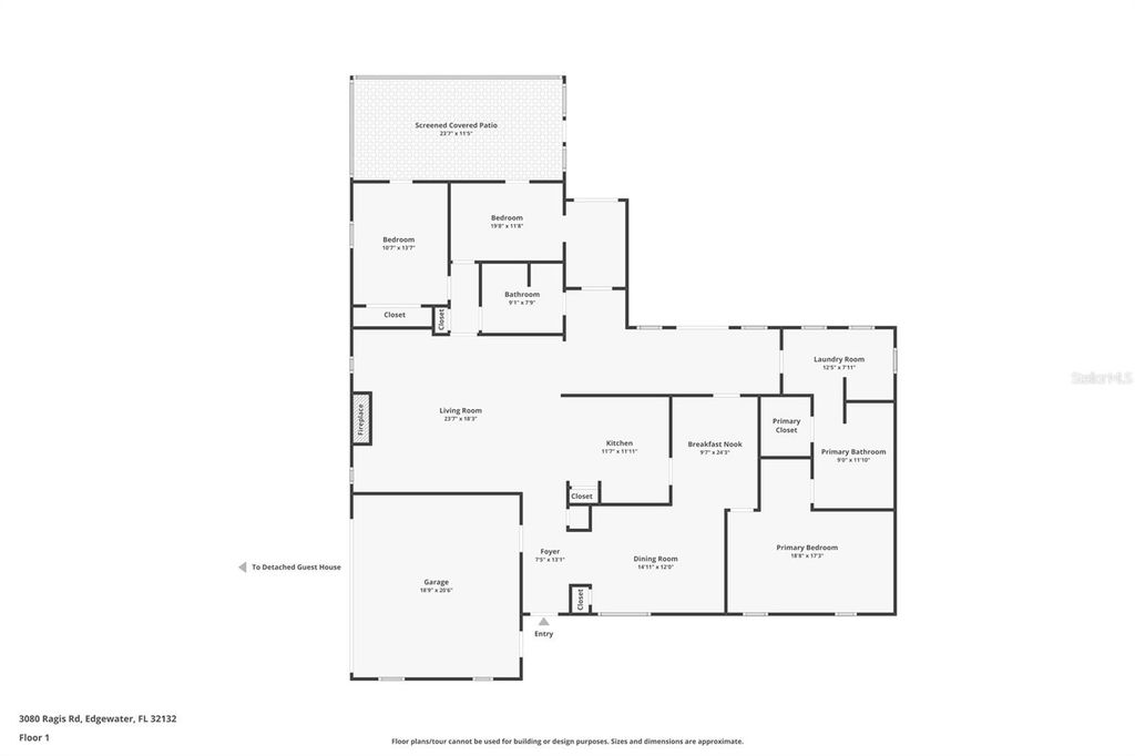 Image 84 of property listing at 3080 RAGIS ROAD, Edgewater, FL 32132