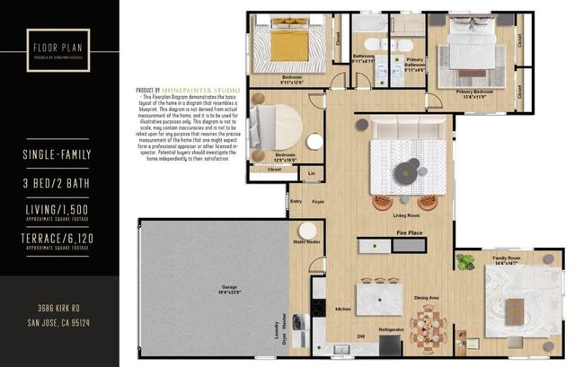 3686 Kirk Road, San Jose, CA 95124