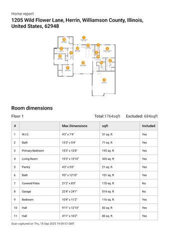 1205 WILDFLOWER Lane, Herrin, IL 62948