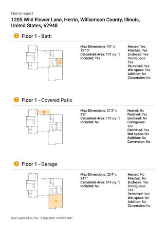1205 WILDFLOWER Lane, Herrin, IL 62948