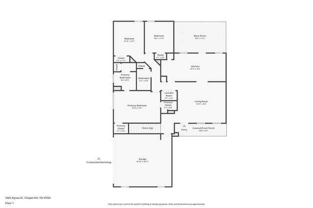 1402 Alyssa Dr, Chapel Hill, TN 37034