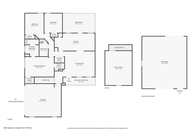 1402 Alyssa Dr, Chapel Hill, TN 37034