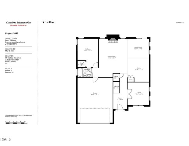 55 Mallory Oak Drive, Franklinton, NC 27525