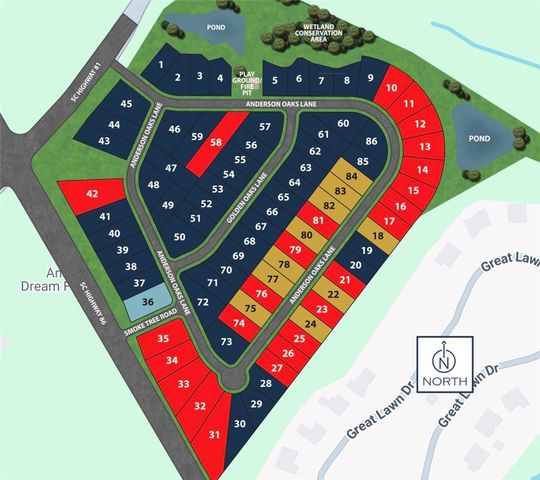 142 Anderson Oaks Lane Lot 80, Easley, SC 29642