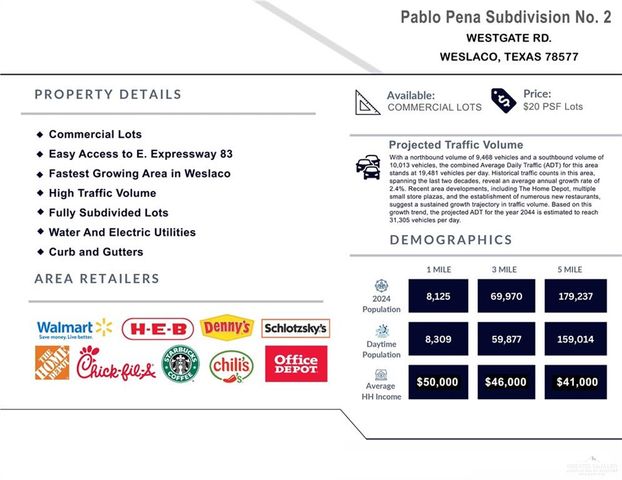 0 N Westgate Drive, Weslaco, TX 78596