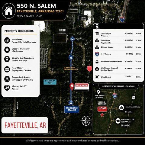 550 N Salem Road, Fayetteville, AR 72704