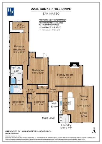 2236 Bunker Hill Drive, San Mateo, CA 94402