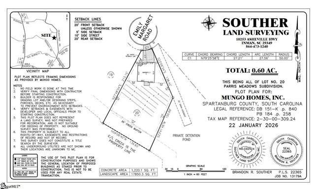 2057 Emily Margaret Road Lot 20, Chesnee, SC 29323