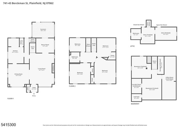 741 Berckman St, Plainfield City, NJ 07062