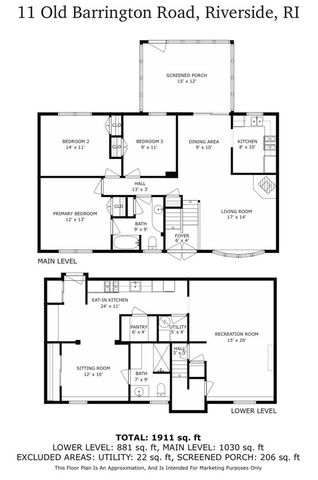 11 Old Barrington Road, East Providence, RI 02915