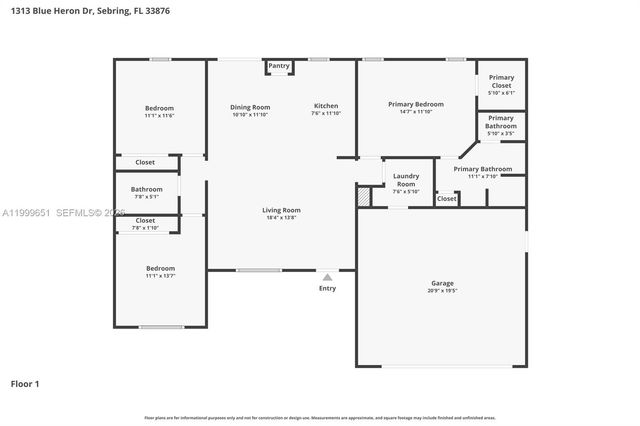 1313 Blue Heron Drive, Sebring, FL 33876