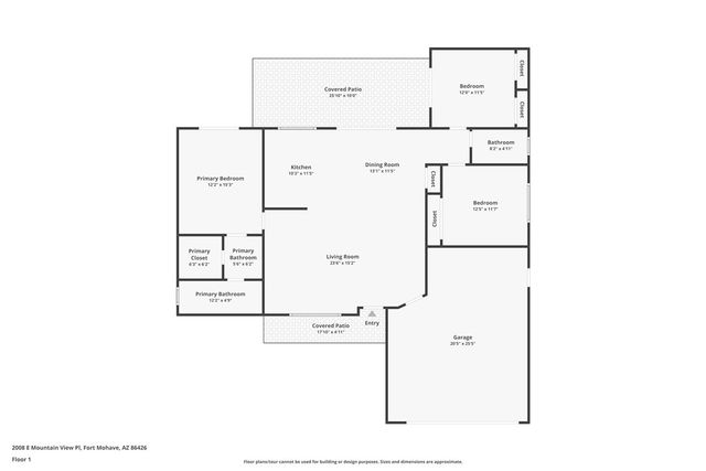 2008 E Mountain View Place, Fort Mohave, AZ 86426