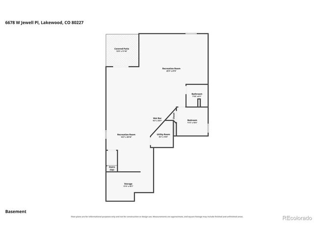6678 W Jewell Pl, Lakewood, CO 80227