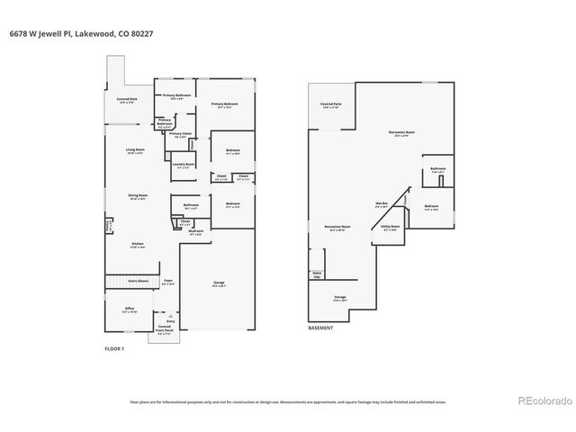 6678 W Jewell Pl, Lakewood, CO 80227