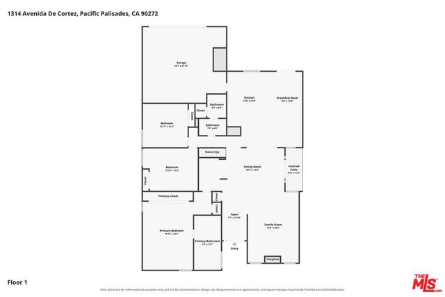 1314 Avenida De Cortez, Pacific Palisades, CA 90272