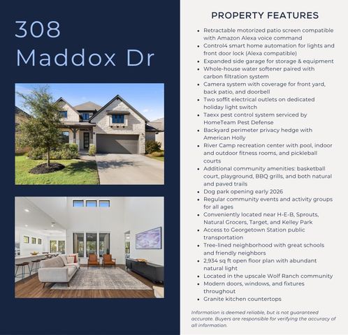 308 Maddox DR, Georgetown, TX 78628