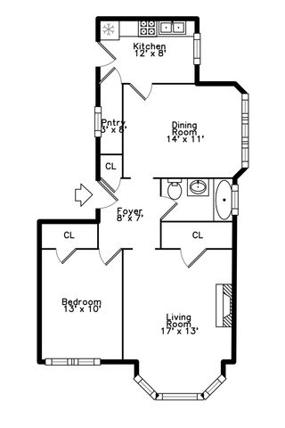 7639 W Jackson Boulevard 1E, Forest Park, IL 60130