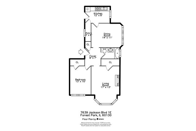 7639 W Jackson Boulevard 1E, Forest Park, IL 60130