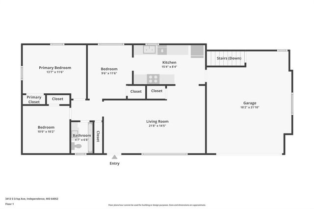 3412 S Crisp Avenue, Independence, MO 64052