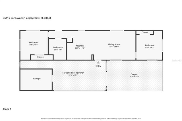 36416 CORDOVA CIRCLE, Zephyrhills, FL 33541